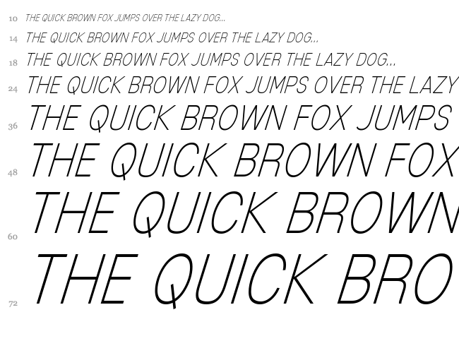 Mixolydian Titling font waterfall